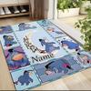 Custom Name Dumbo Circus Adventure Carpet Rug Customizable Soft Washable Anti-Slip Home Living Room Sofa Mats Personalized Rug. 0909427
