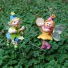 Harz Musikfee Figur Bunte Feen am Stiel Garten Miniatur Dekoration