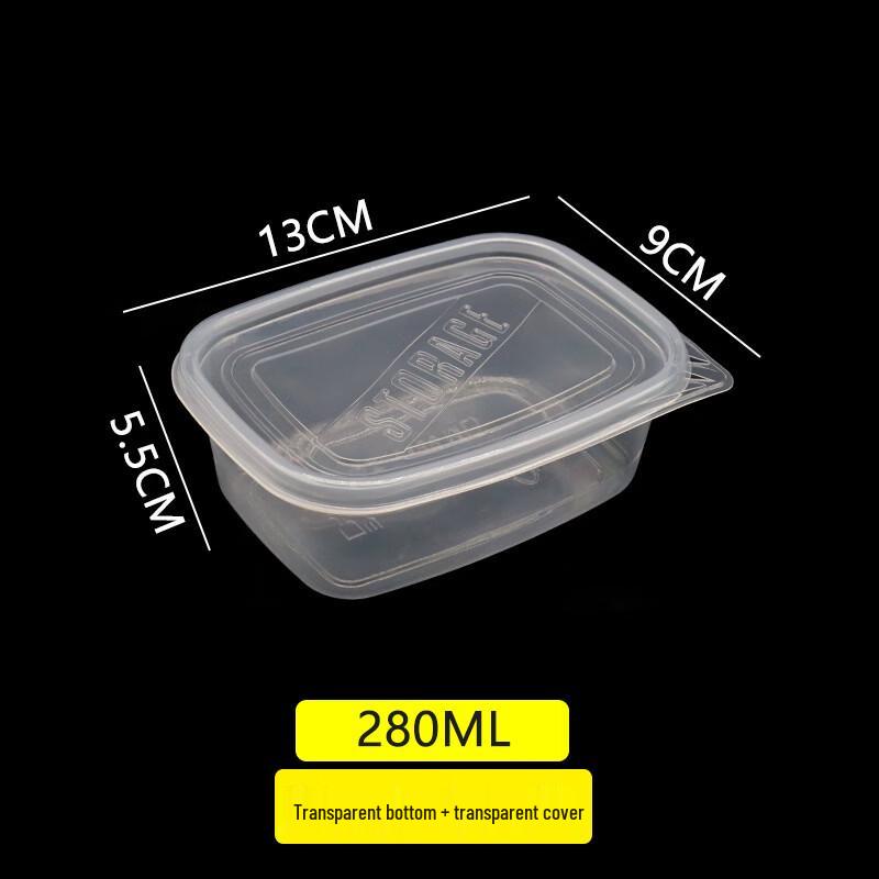 Disposable Round Transparent Food Containers