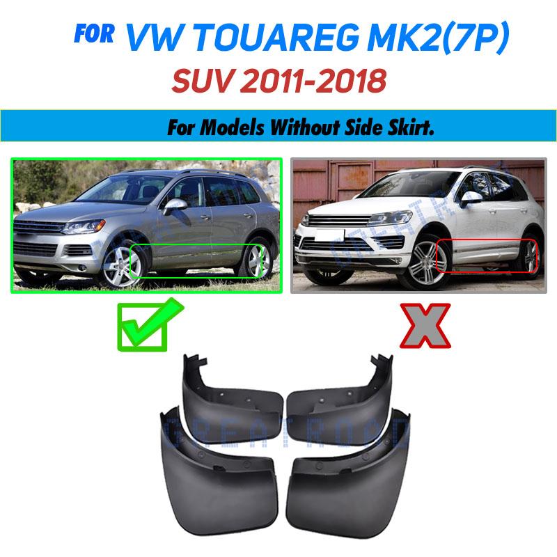 Set Mud Flaps For VW Touareg 2 Mk2 2011-2018 Mudflaps Splash Guards Front Rear Mud Flap Mudguards 2012 2013 2014 2015 2016 7P5