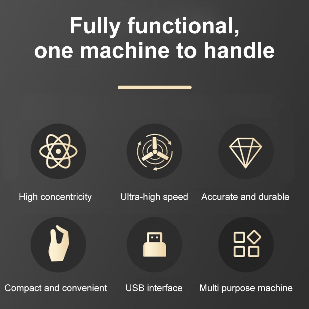 Handheld Mini Electric Drill Jewelry Making DIY Small Electric Drill Woodworking Craft Carving Tools