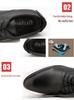 Men's British Style White Leather Shoes for Weddings and Business - Casual, Large Size, Perfect for Piano Performance