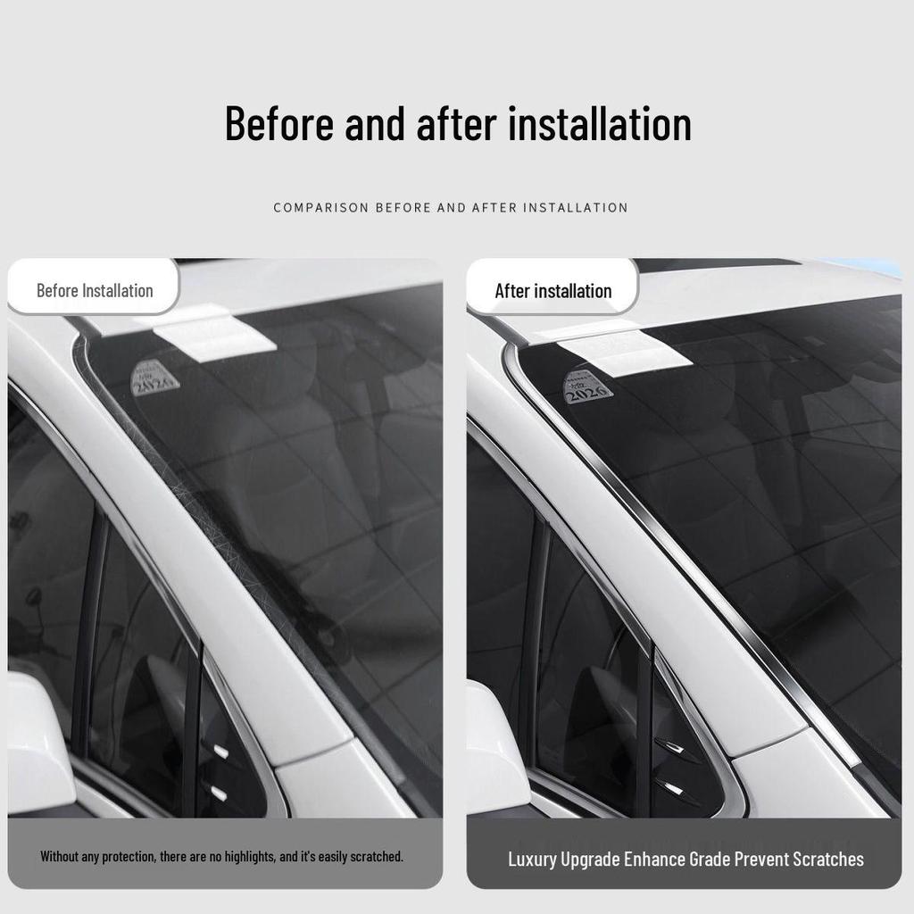 Helle dekorative Streifen für die Windschutzscheibe und die Karosserieverkleidung des Toyota Sienna