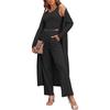 Wide Leg Suit Trousers Women Women Casual Fashion 3 Piece Cardigan Drawstring Vest And Ropa De Mujer Verano 2024 Tendencia