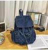 Denim Drawstring Backpack Women Travel Outing Shoulder Bag Large capacity Fashi Female Schoolbags Suitable For Girls Daypack