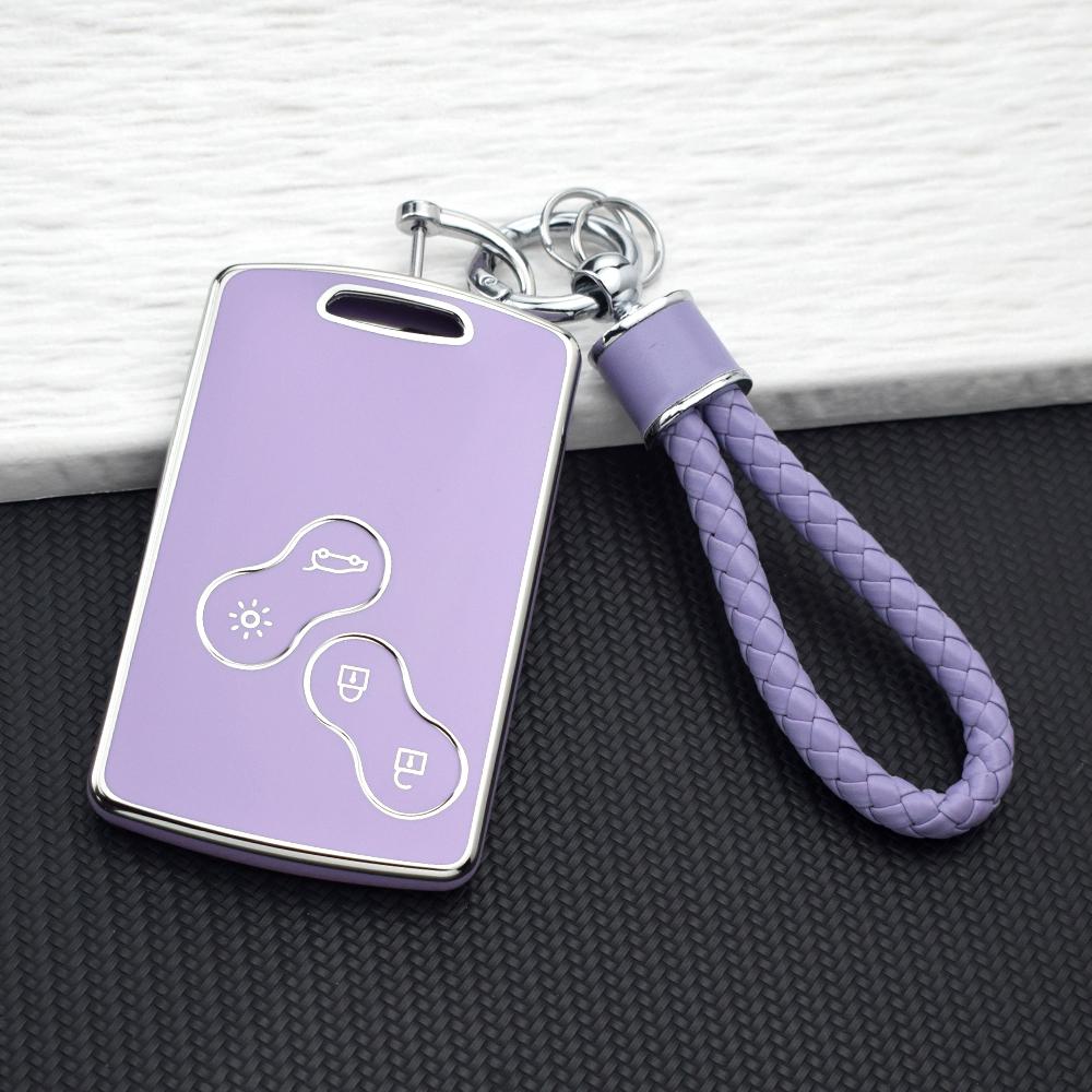 Fashion Tpu Car Key Case Cover For Renault Clio Captur Duster Logan Megane Scenic Koleos Fluence Zoe Key Fob Keychain Auto Parts
