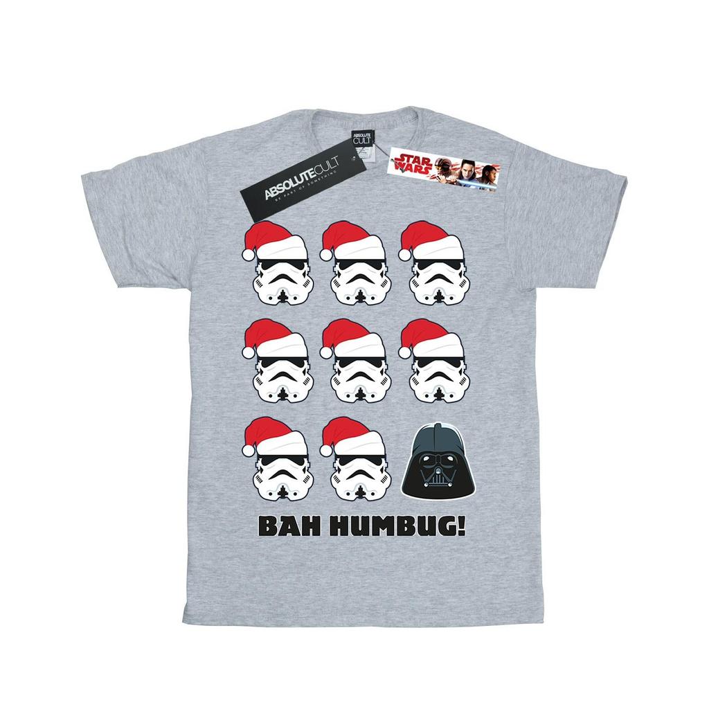 STAR WARS Weihnachts-Humbug-Baumwoll-T-Shirt für Mädchen