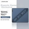 LESAILES Mouse Pad, E Luz Azul, Pad de Equilíbrio, Nylon Impermeável Textura Fina Borda Lisa, Pad de Mesa de Computador para Jogos FPS, Mouse Pad Qiaile