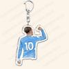 Popular Soccer Ball Player Keychains for Accessories Bag Football Key Chain Ring Fans Gifts Friends Keyrings 4