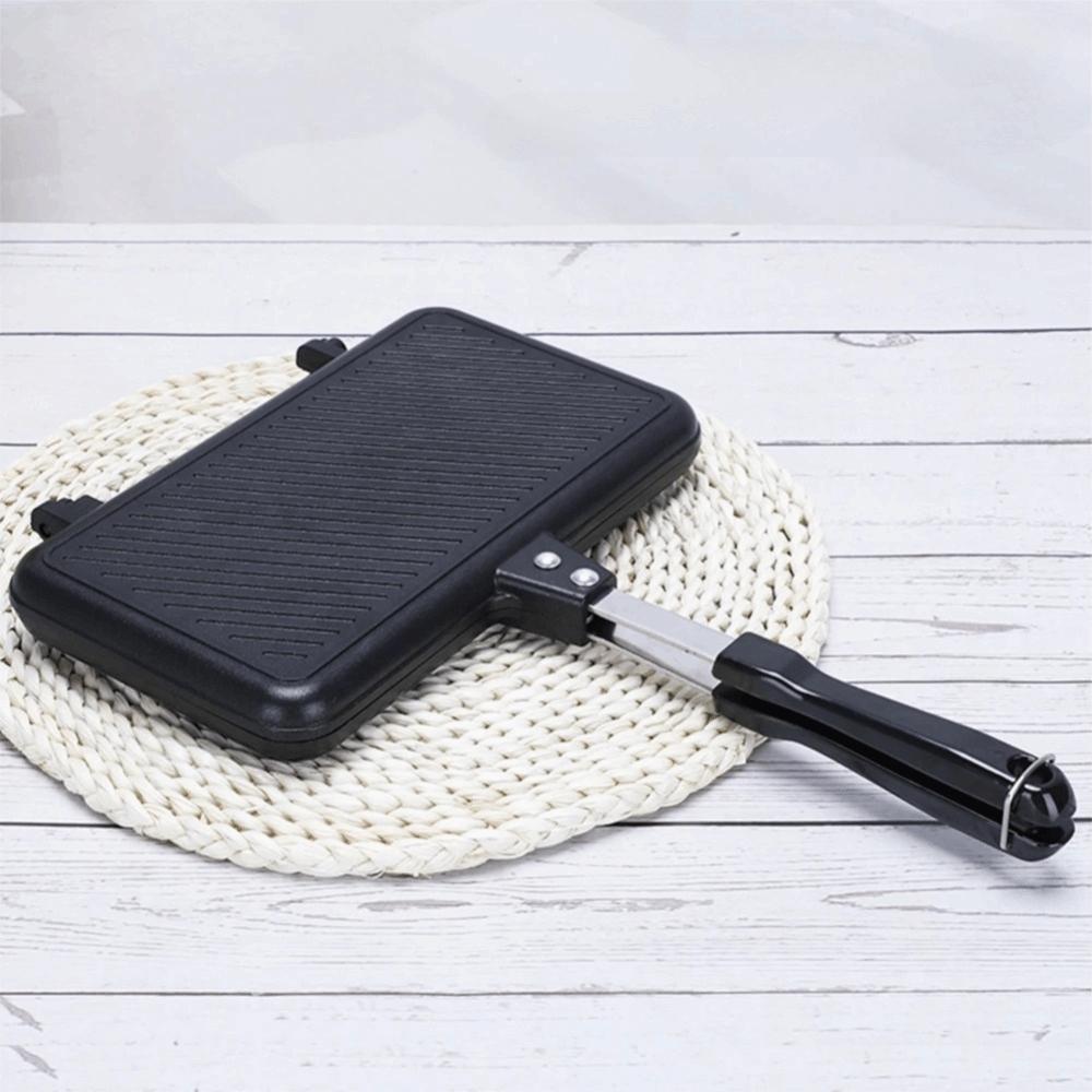 Heat-resistant Breakfast Sandwich Baking Pan Double-Sided Sandwich Maker Toast Frying Pan  Bread