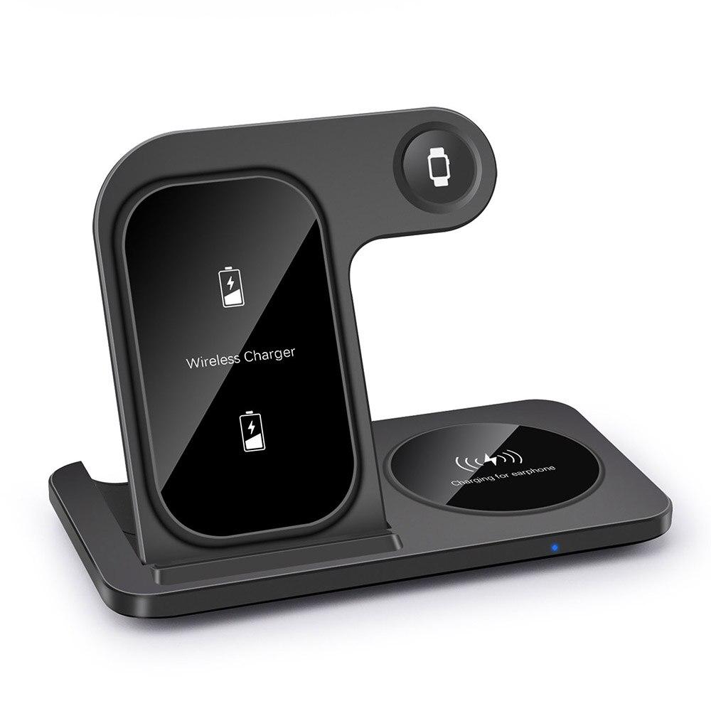 15W 3 in 1 Wireless Charger Stand For iPhone 13 12 11 Max Fast Foldable Charging Station Dock For Apple Watch AirPods Pro