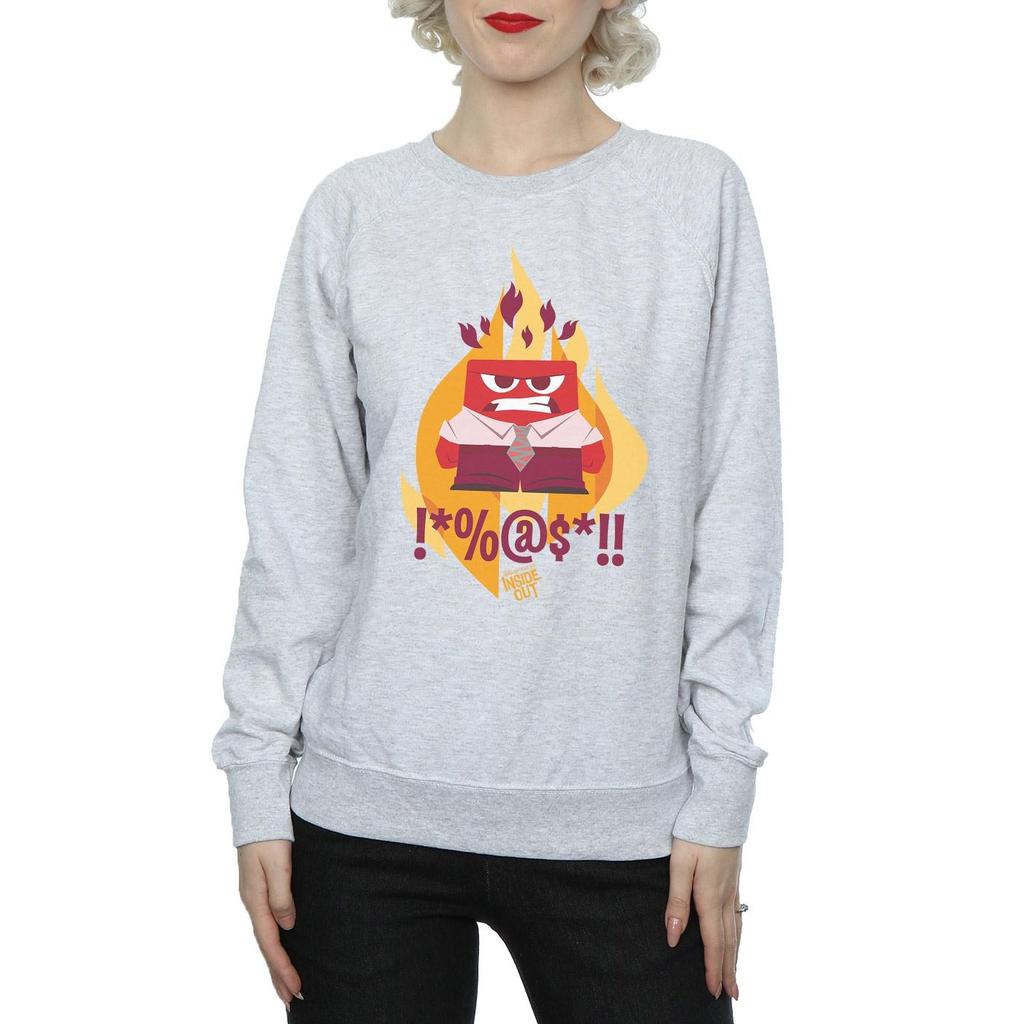 Disney Womens/Ladies Inside Out Fired Up Sweatshirt