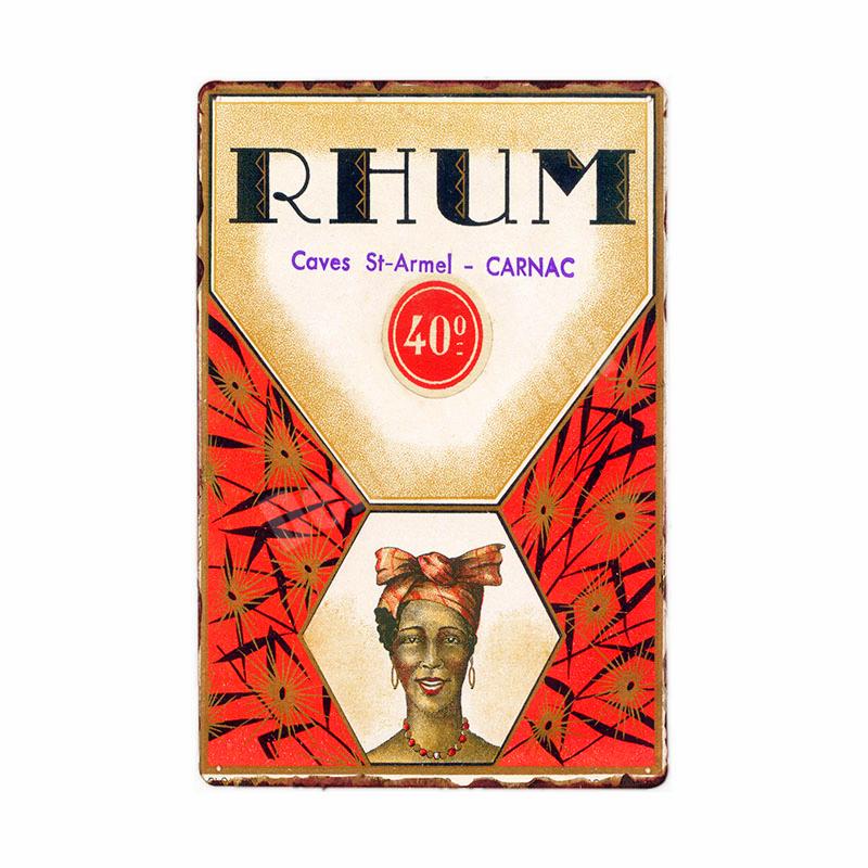 Rum Vintage Metal Tin Signs, Beer Wall Stickers, Bar, Grill, Pub, Cafe, Home Decor, Whisky Art Painting, Decorative Plates