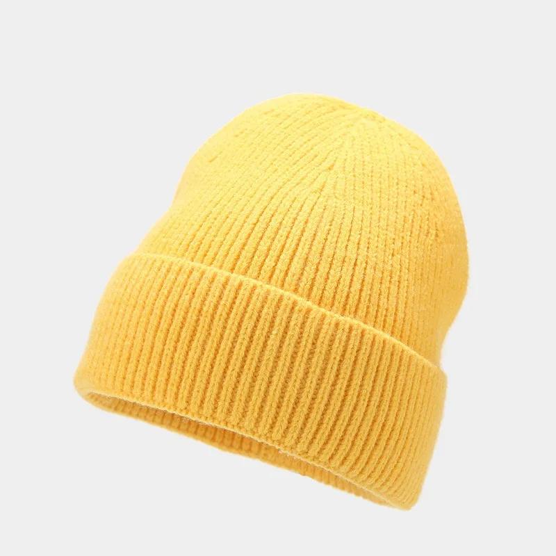 1pc Unisex Autumn Winter Warm Beanie Hats,Solid Color Stretch Knitted Crochet Beanies Hat Caps,Suitable for Daily Wear,Outdoor