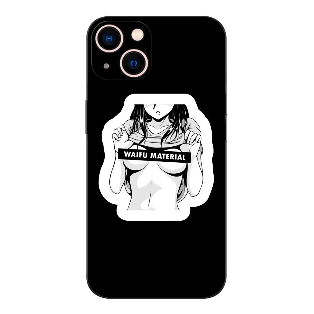 Schwarze TPU-Hülle für Motorola Edge 20 Lite Pro 2021 S Moto E20 E30 E40 E7 4G G 5G Plus Waifu Girl Anime