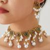 Retro Hollow Water Drop Jewelry Set: Women's Necklace and Earrings