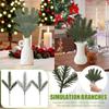 24pcs Simulated Christmas Branches, Simulated Green Plants, Christmas Home Garden Decorations, Christmas Tree Decorations