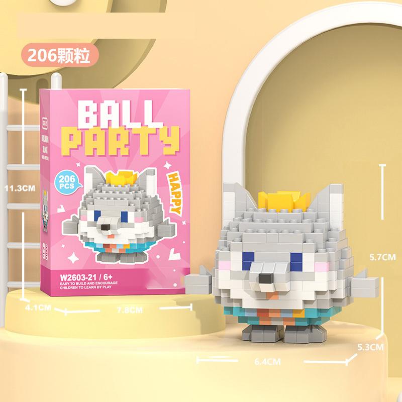 Penguin Constructor Micro Bricks Toys for Children 7 to 10 Year Cat Dog Construction Set for Girl Adults Reindeer Building Block