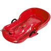 Plastic Snow Sled Snow Speeder Sled With Pull Rope Kid Downhill Sprinter Toboggan Snow Sled Solid Snow Sled for Winter Sport