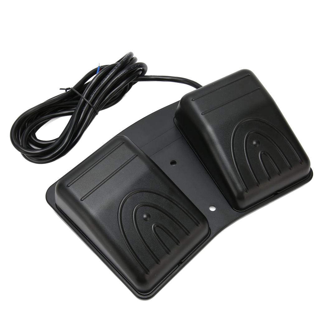 250V AC 16A Dual Foot Switch Pedal Self Locking Waterproof Dual Foot Operated Pedal Controller for Household Appliances