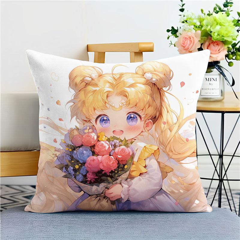 Cartoon Pillow, Pink and Cute, Ice Moon Hare Animation Peripheral Room Sofa Decorative Pillow