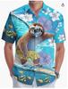 Summer Hawaiian Shirt Men's Fashion Digital Printing Short Sleeve One Hong Kong Trendy