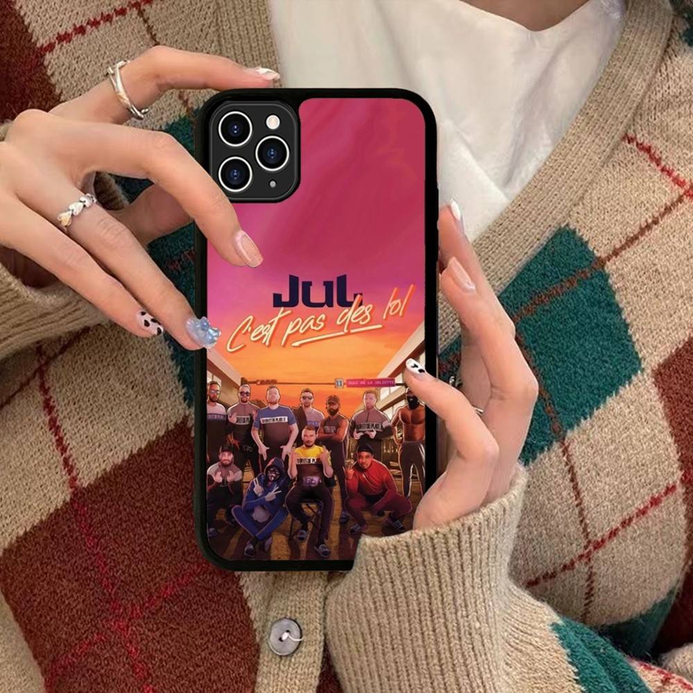 

Rapper JuL C est Pas Des Lol For IPhone 11 12 13 14 15 16 17 Pro Max Plus TPU+PC Shockproof Back Phone Cases iPhone 15 pro