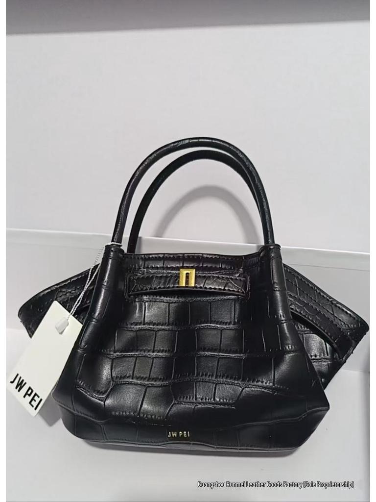 JWPEI 2025 Dumpling Handbag: Genuine Leather Tote & Crossbody Bag, Available In Large & Small Sizes for Women.