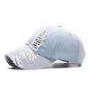Hat Men's Spring and Autumn Fashion Ripped Cowboy Baseball Cap Women's Cap Children's Outdoor Sun Protection Hat