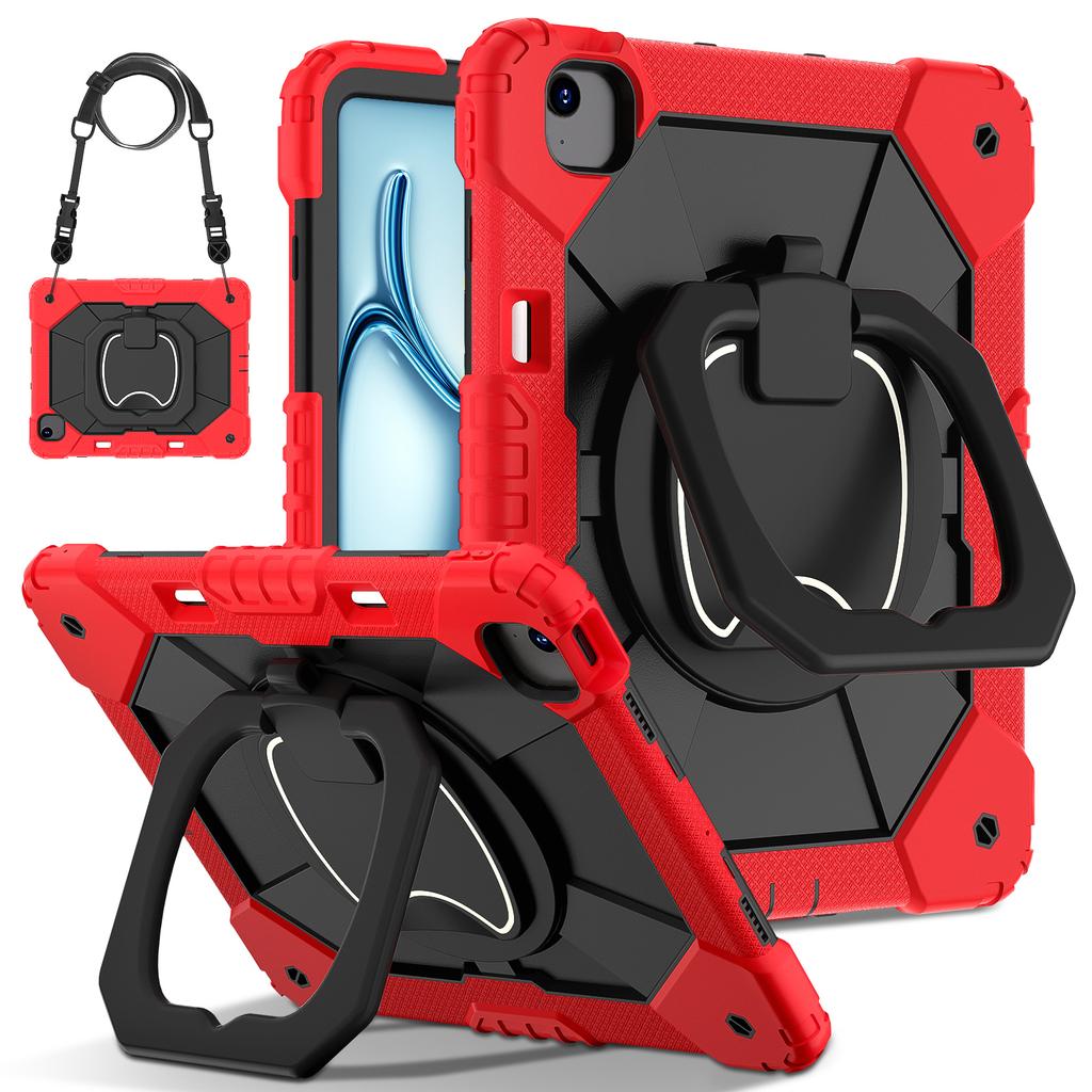 Dla iPada Air 13 (2025)/(2024) Etui z podpórką Silikon+PC Pokrowiec na tablet