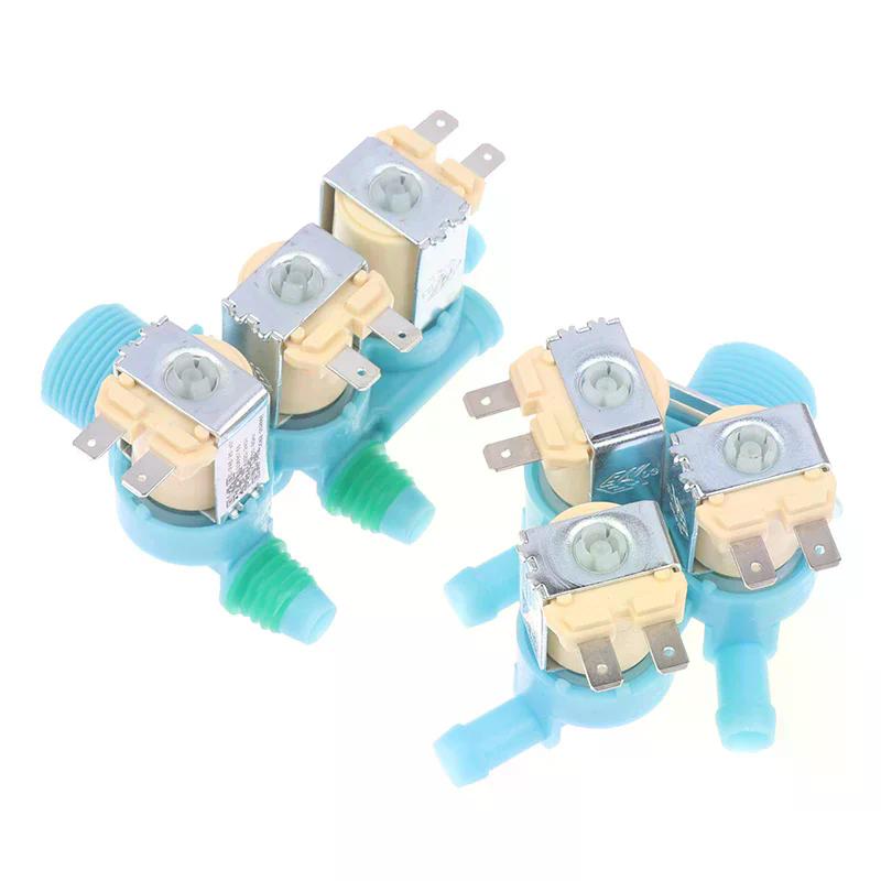 1 Pezzo DC62-00266E DC62-00233D Elettrovalvola di Ingresso Acqua AC 220-240V Per Lavatrice Valvola di Ingresso Acqua a Doppia Testa