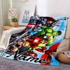 Custom Name Avengers: Infinity War flannel Blanket for Super Soft Cute Comfort Blanket for Travel Bedding Couch Sofa Blanket