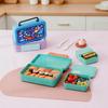 Portable Microwaveable Lunch Bento Box with Cutlery