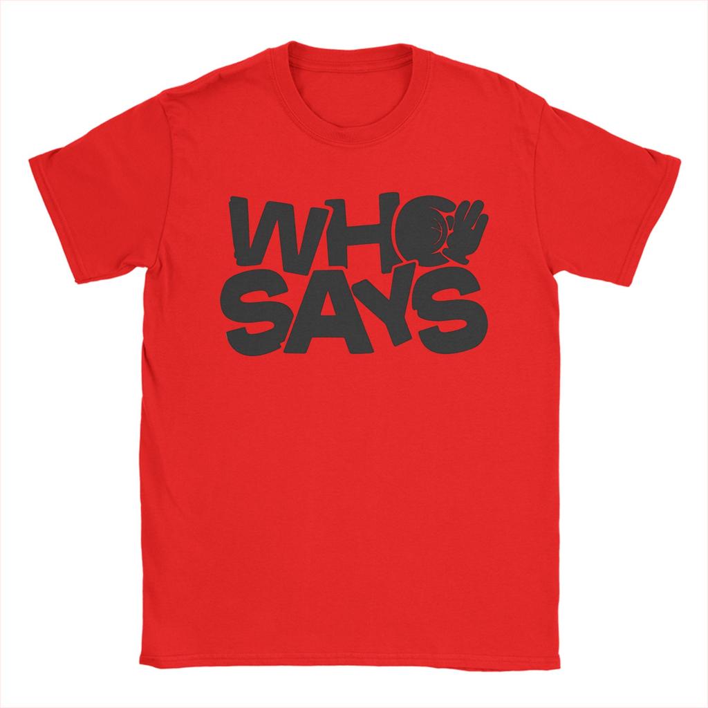 LYKN Who Says 100% Cotton T-Shirt for Men Summer ThamePo Series Y2K Funny T-Shirts O Neck Fashion Tees Oversized Loose Tops