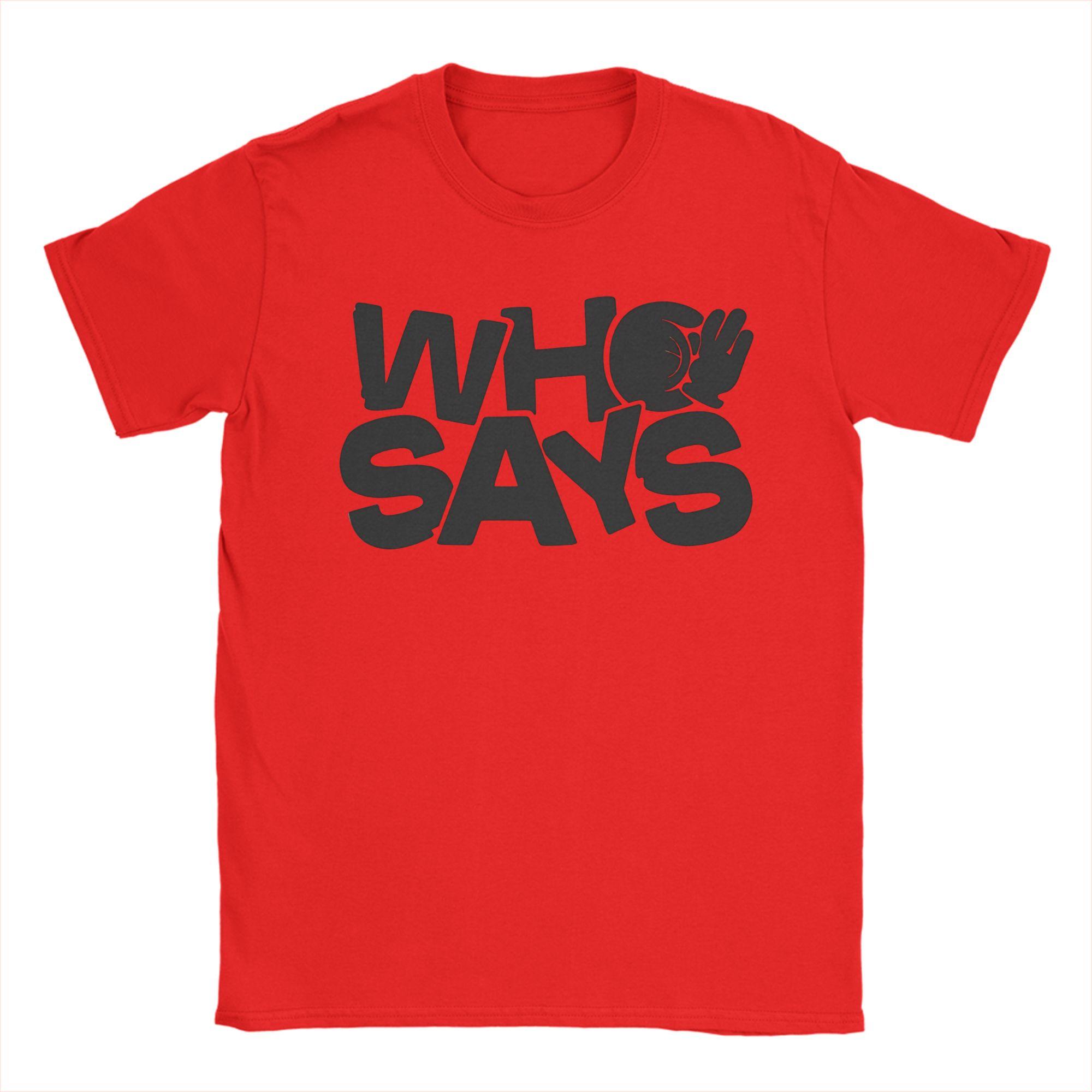 

LYKN Who Says 100 Cotton TShirt For Men Summer ThamePo Series Y2K Funny TShirts O Neck Fashion Tees Oversized Loose Tops S