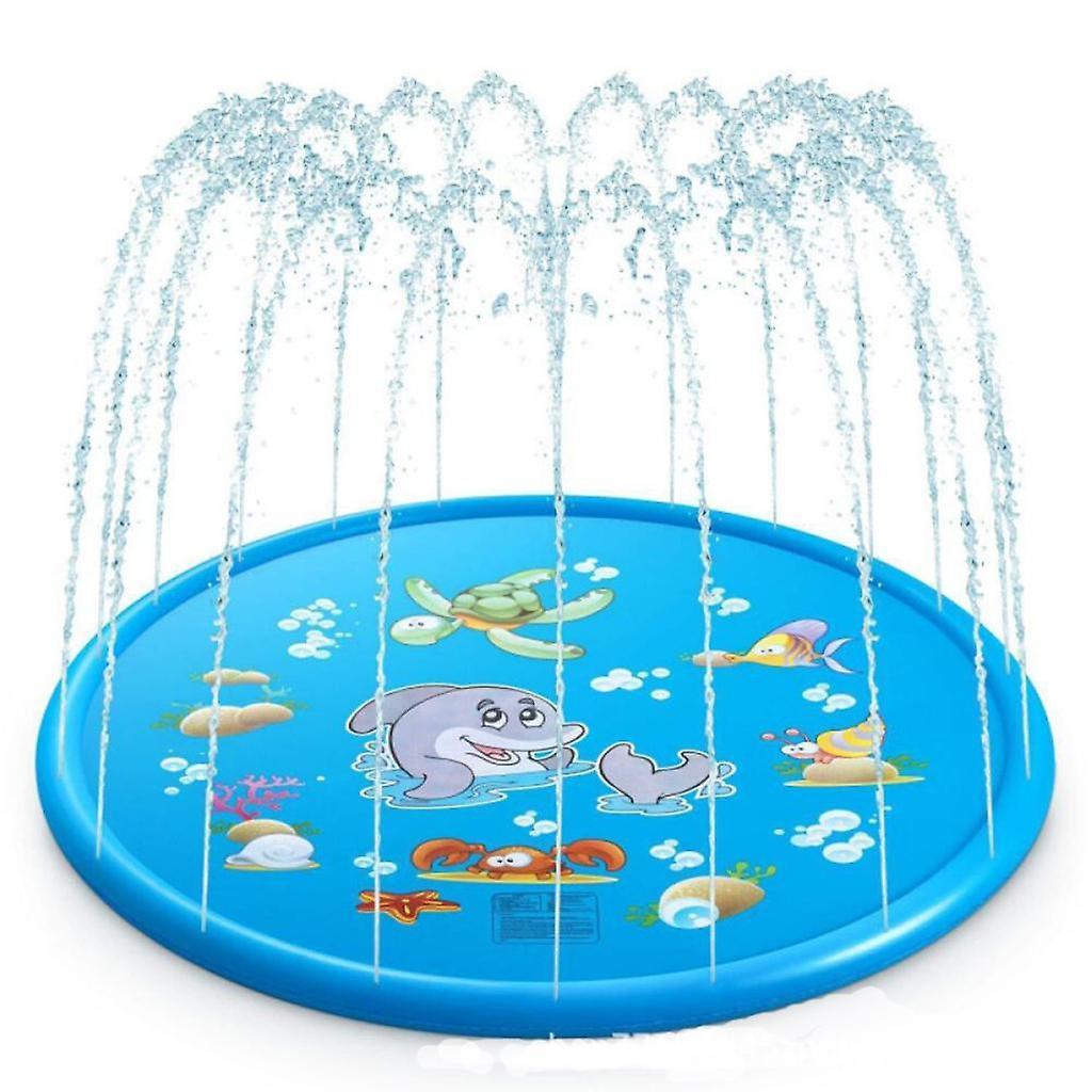 Opblaasbaar Spuit Splash Water Matje Kinderen Pad Buiten Zwembad Speelspeelgoed 150x150cm