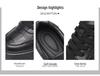 Trendy 2025 Men's Genuine Leather Sports Sneakers: White Soft Sole, Thick Sole Casual Shoes