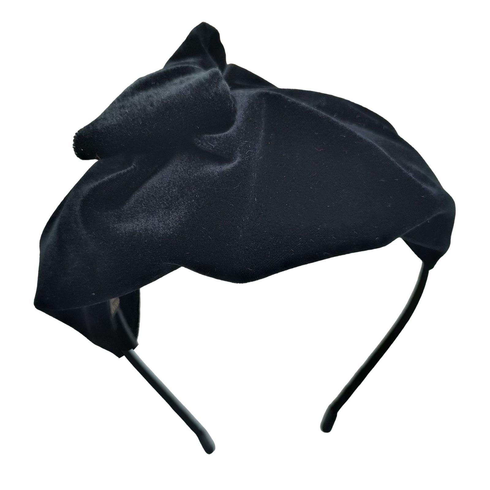 

Популярная повязка на голову с высоким черепом и галстуком-бабочкой, французский леопардовый узор, обруч для волос, женская повязка для чаепития, формальные украшения для волос C