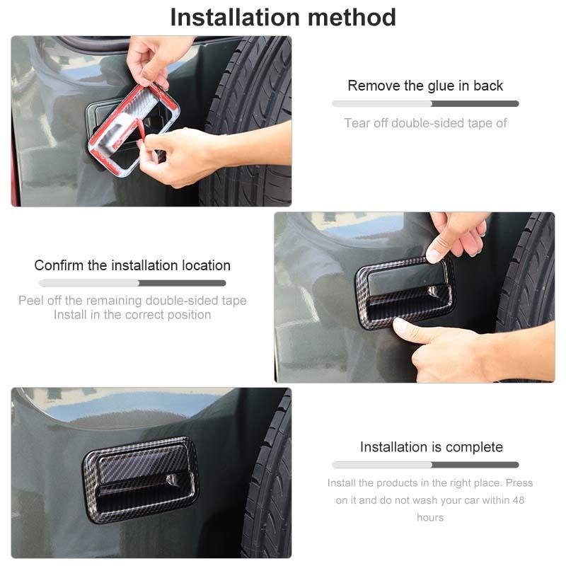  Tailgate Handle Shell Decoration Stickers For Suzuki Jimny 2012-2017 Car Interior Accessories