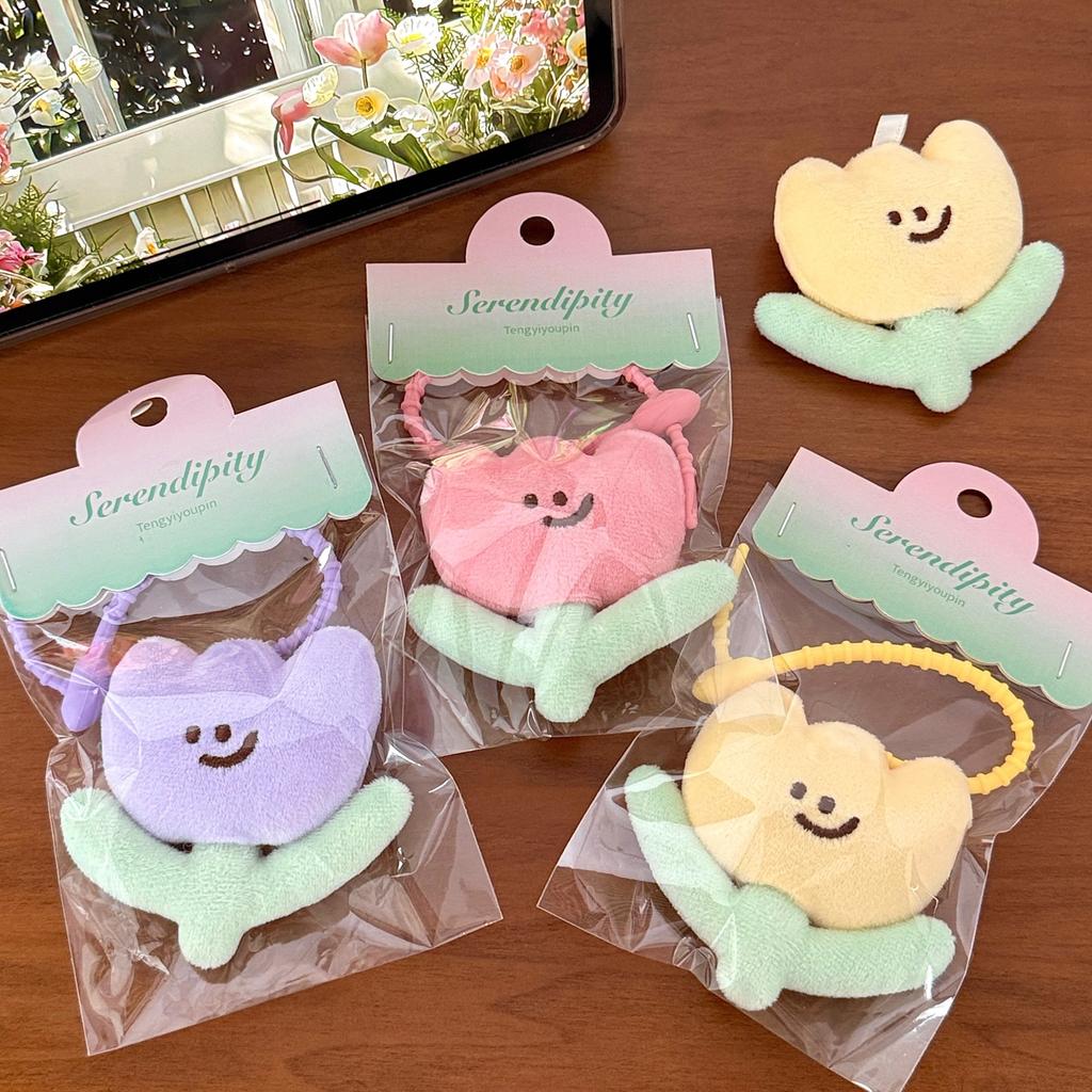1/3 Pcs Cute Cartoon Tulip Plush Toy Keychain Pendant Girl Backpack Decoration Pendant