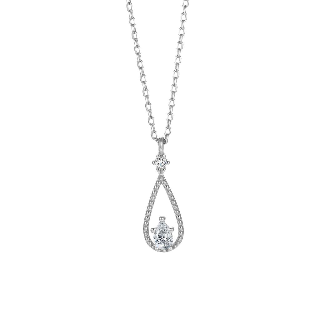 Minimalist and Niche 925 Sterling Silver Water Droplet Pendant Necklace for Women, of Luxury Gold-plated Jewelry