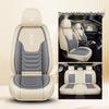 All-Season Linen Car Seat Cushion - Full Coverage & Universal Fit