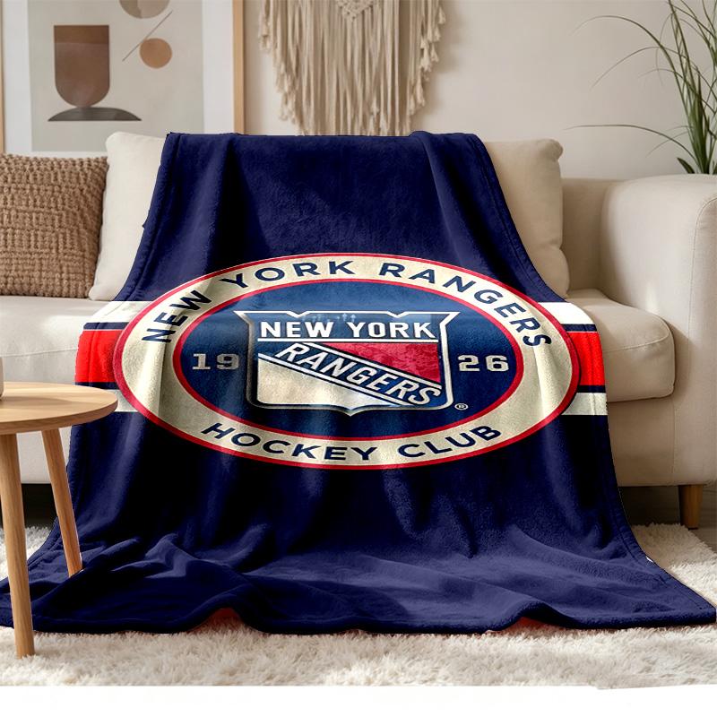 New York Rangers Soft and comfortable flannel Suitable for sofas living rooms outdoor camping travel and also makes a great anniversary gif
