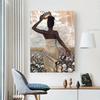 Afrikanische Kunst Kreative Freiheit Krone Schwarze Frauen Wandkunst Leinwand Poster und Drucke Bilder für Wohnzimmerdekoration