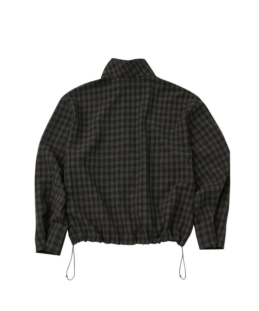 Wmc Check Shacket Blouson_Charcoal Grey