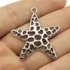 10pcs Charms Marine Starfish Antique Bronze Silver Color Pendants Making DIY Handmade Tibetan Silver Color Jewelry