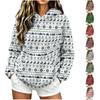 Women's Casual Christmas Print Flannel Top with Pockets for Holiday Party Outfits