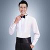 Men's Long Sleeve White Ruffled Dress Shirt for Weddings & Stage Performances