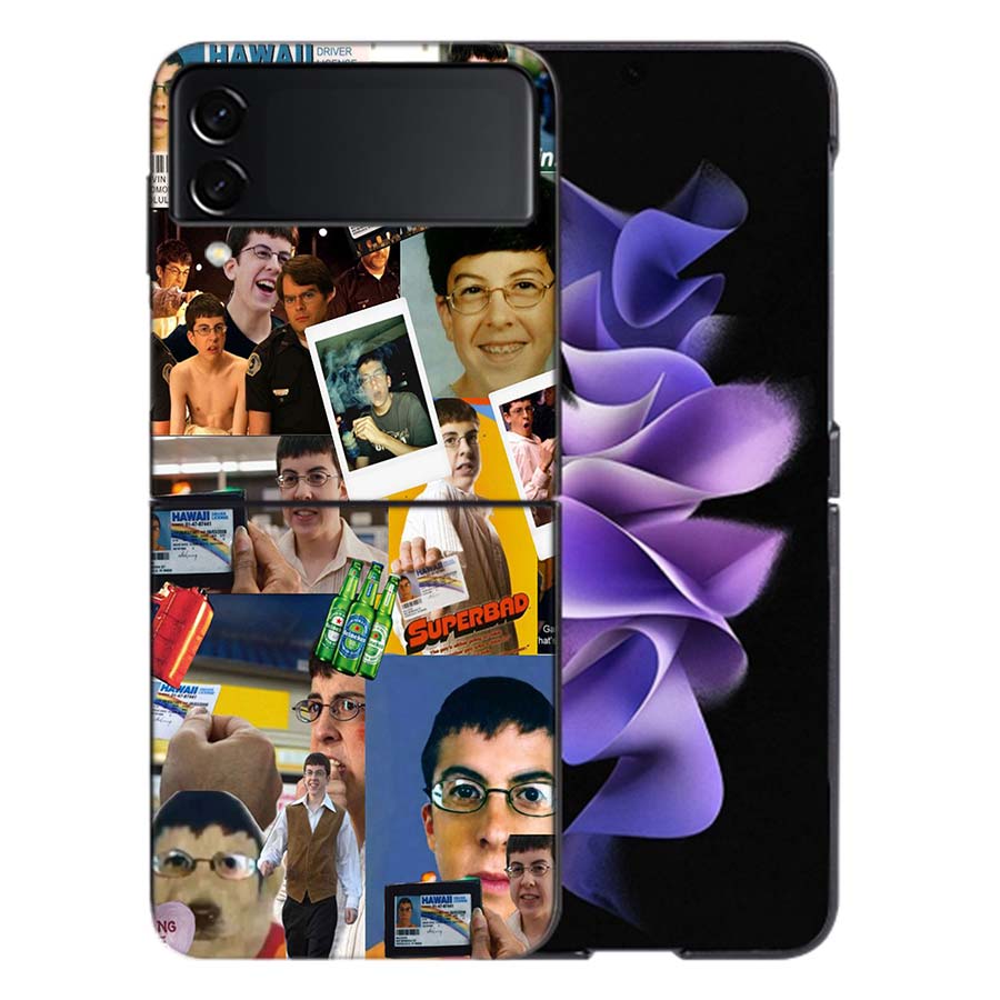 Mclovin SuperbadZ Phone Case For Samsung Z Flip 6 7 5G Galaxy Z Flip 5 4 3 5G Cases Shockproof Hard Cover TPU