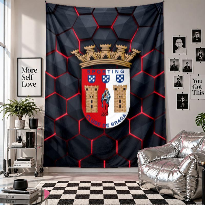 Braga FC Wall Tapestry Home Decor Wall Hanging Cloth for Bedroom Living Room Background